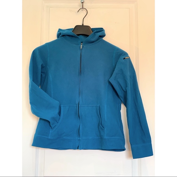 Aqua blue L.L.Bean fleece, size small. Smoke free home. - Picture 1 of 4